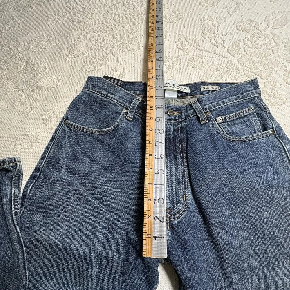 Harley Davidson Men's Jeans 32 X 34 Traditional Fit Relaxed Straight Leg